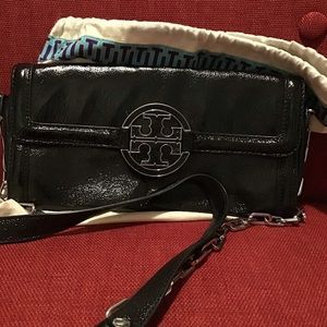 Tory Burch Black Patent Leather Crossbody